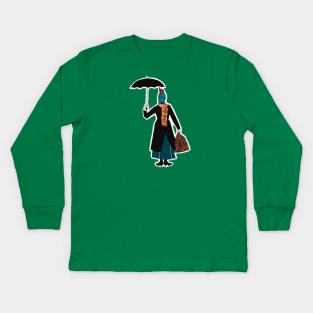 Yondu Poppins Kids Long Sleeve T-Shirt